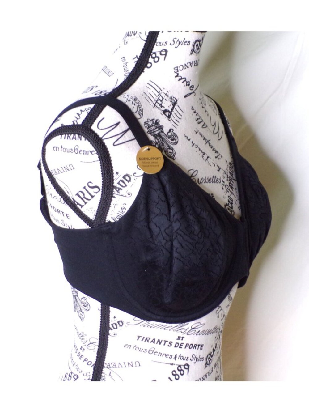 🆕WACOAL Inside Job Full Unpadded Underwire Bra 38G Black #855345 - Picture 6 of 8